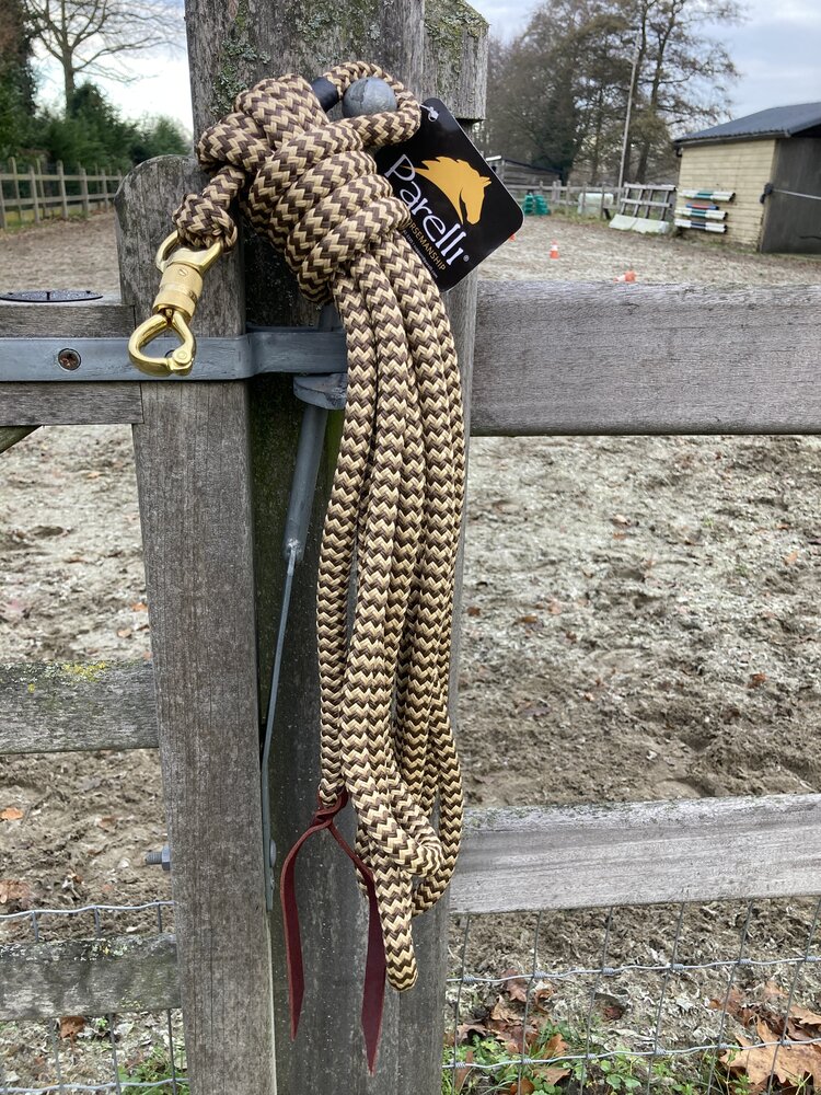 Parelli Longe 22-Foot Line Snap Cream & Chocolate