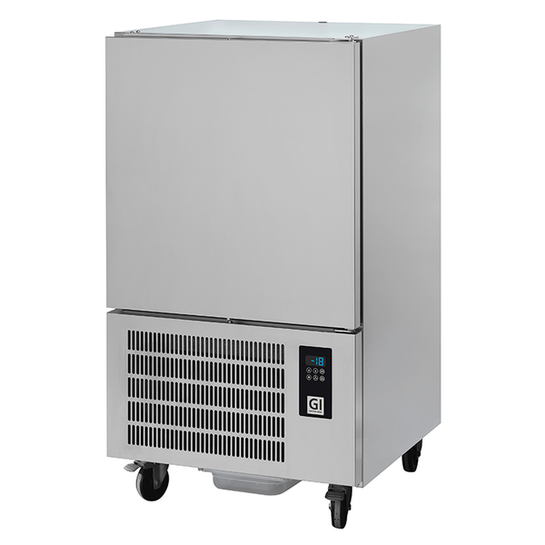 Blastchiller | 10 Niveaus (EN/GN) | Max. 25kg (Koelen) / 15kg (Vriezen) | 1.17kW (230V) | Wielen | 790x800x1430(h)mm