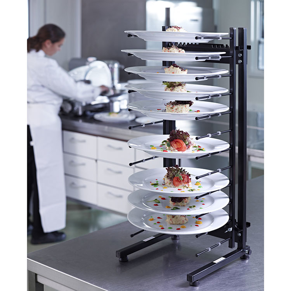 Jackstack werktafelmodel bordenrek | Geschikt voor 12 borden | 290x300x730(h)mm