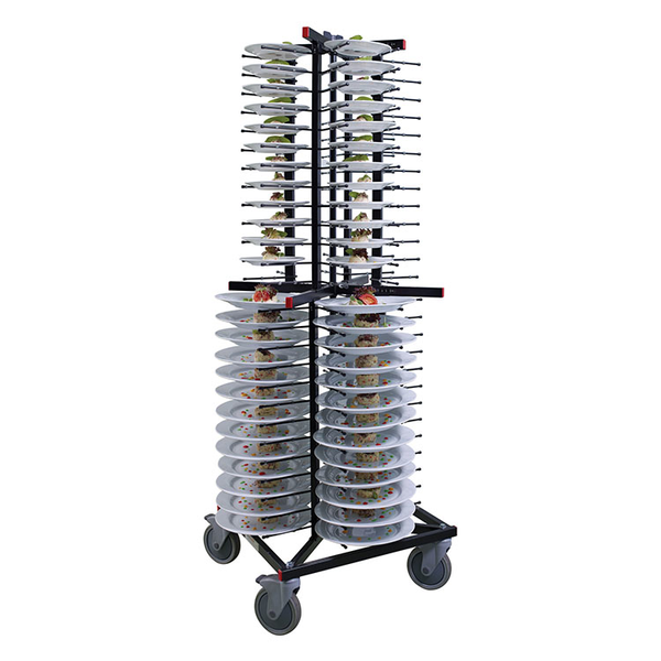 Jackstack verrijdbaar bordenrek | Geschikt voor 104 borden | 600x600x1790(h)mm