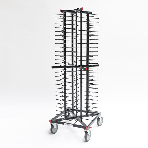 Jackstack verrijdbaar bordenrek | Geschikt voor 104 borden | 600x600x1790(h)mm