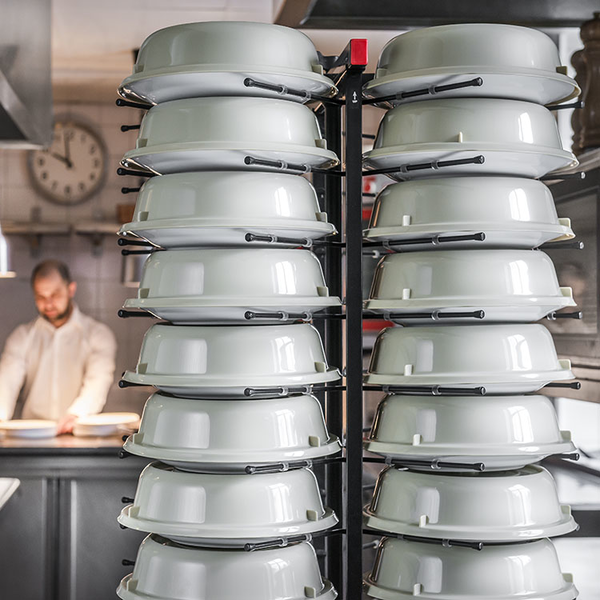 Jackstack verrijdbaar bordenrek | Geschikt voor 72 borden | 600x600x1790(h)mm