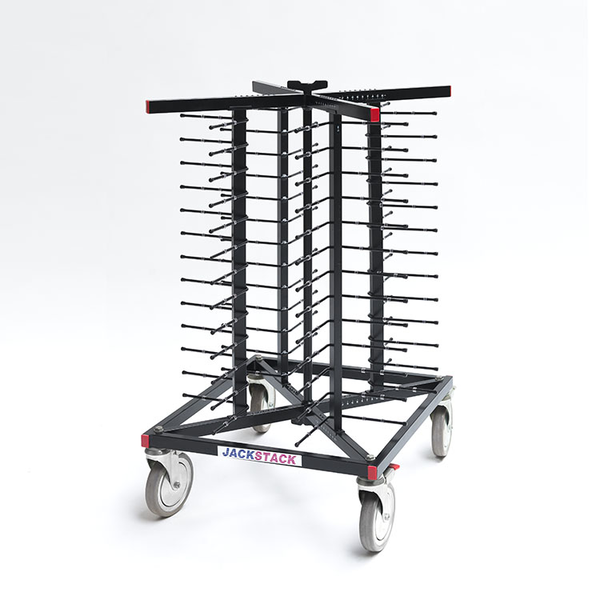 Jackstack verrijdbaar bordenrek | Geschikt voor 52  borden | 6000x600x1030(h)mm