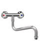 Gastro-Inox Gastro-Inox High Performance duobloc laag muurmodel 25(Ø)mm mengkraan | Verchroomd koper |  200mm | 