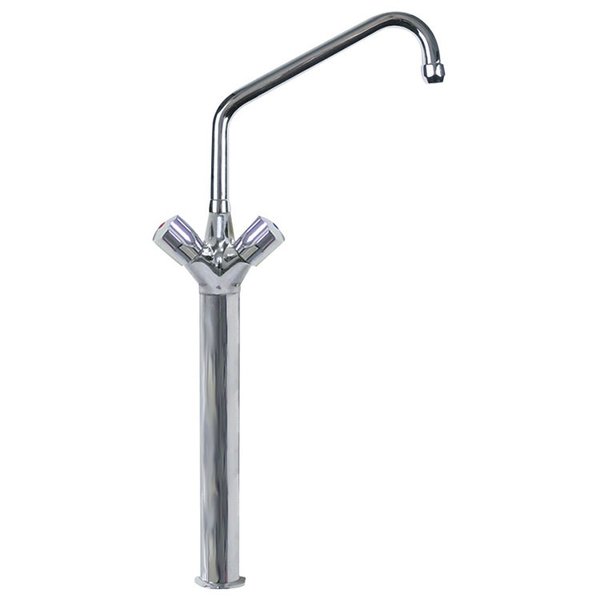 Gastro-Inox High Performance monobloc Ø25mm mengkraan | lengte 300mm op 200mm kolom | Verchroomd koper