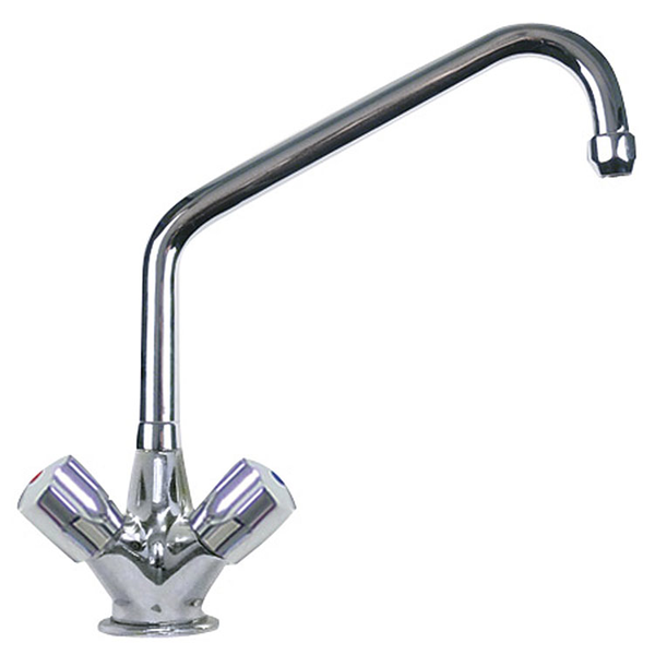 Gastro-Inox High Performance monobloc Ø25mm mengkraan | lengte 300mm | Verchroomd koper