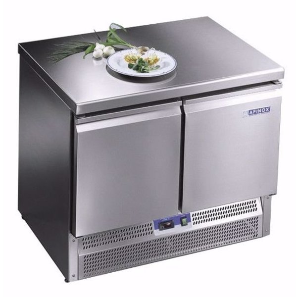 Koelwerkbank | TRE | 250L | 2 Deuren (1/1 GN) | +1°C/+7°C | Geforceerd | 0.42kW | 1000x700x800(h)mm