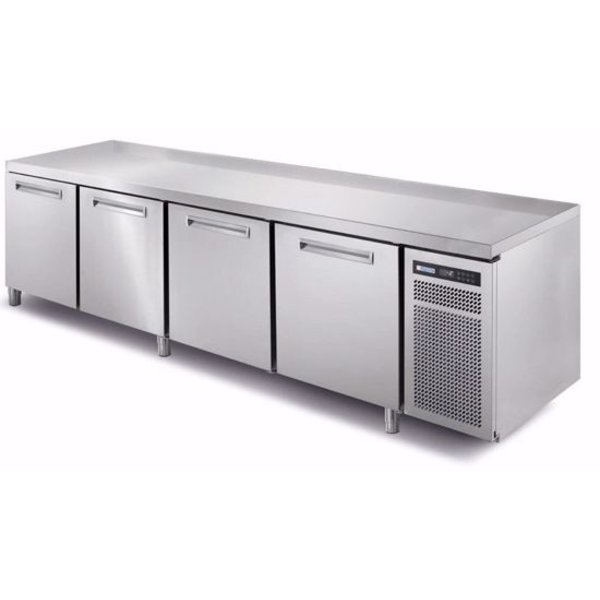 Bakkerij Koelwerkbank | SPRING | 770L | 4 Deuren (EN600x400) | -2°C/+7°C | Geforceerd | 0.25kW | 2560x800x850(h)mm