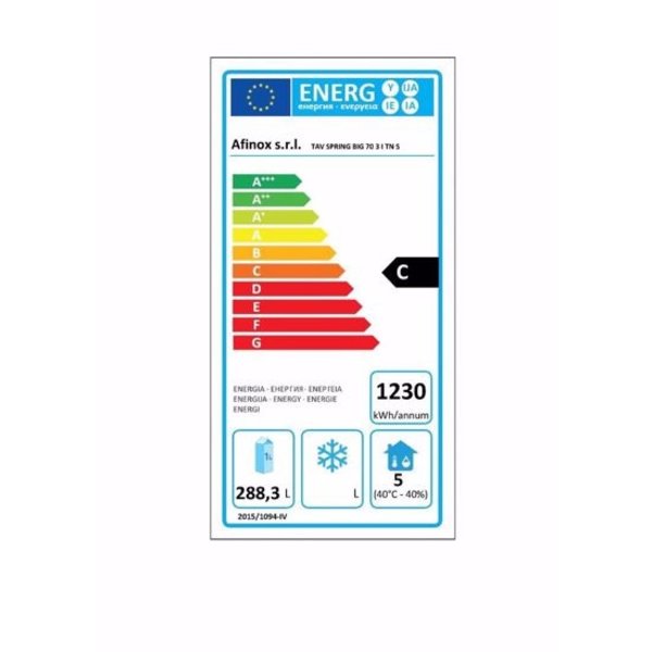 Koelwerkbank | SPRING | 490L | 3 Deuren (1/1 GN) | -2°C/+7°C | Geforceerd | 0.25kW | Zonder Werkblad | 1721x690x850(h)mm