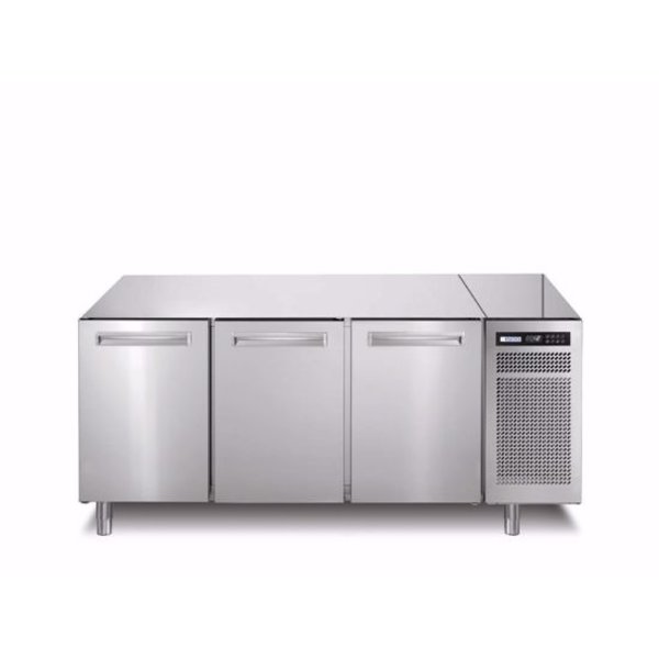 Afinox vrieswerkbank Spring Plus Big  703 I/C BT | Geheel RVS | 3 deurs | Zonder werkblad | 1721x700x860(h)mm