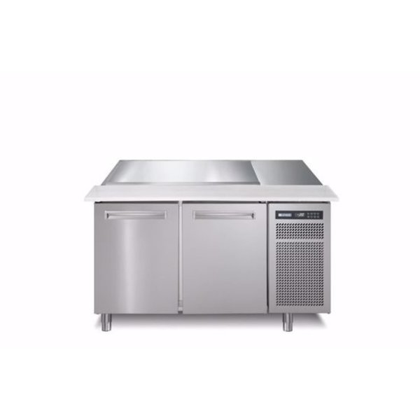 Afinox Saladette werkbank Salspring 2C | 2 deurs | Geheel RVS | 1266x785x1183(h)mm