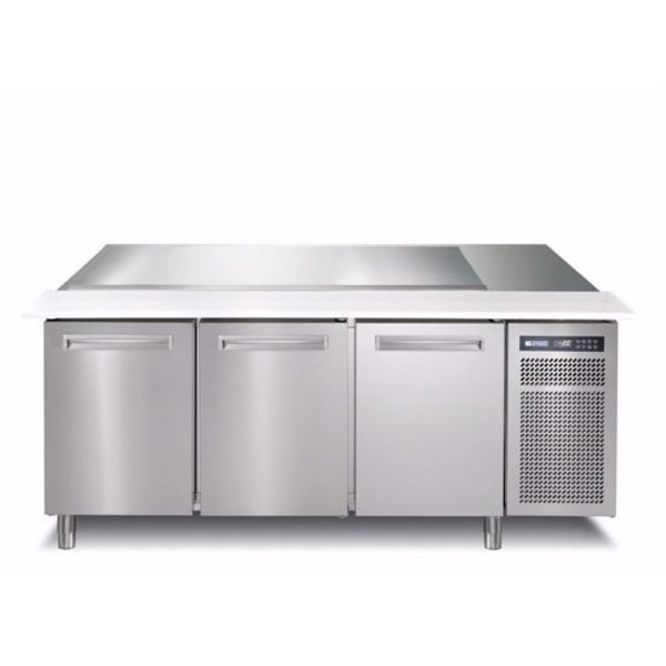 Afinox Saladette werkbank Salspring 3C | 3 deurs | Geheel RVS | 1780x785x1183(h)mm