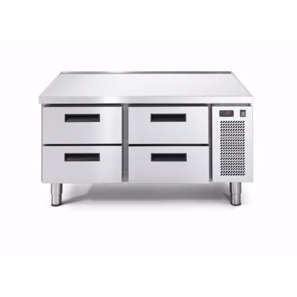 Afinox vrieswerkbank Linear Snack702BT/I 2C | Met werkblad | 4 laden | 1200x685x613(h)mm