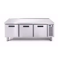 Afinox Afinox vrieswerkbank Linear Snack703BT/I 1C | Met werkblad | 3 laden | 1600x685x613(h)mm