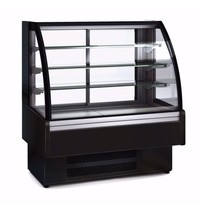 Coreco Koelvitrine | 370L | Zwart | +14°C/+17°C | 4 Schappen | 1300x730x1379(h)mm