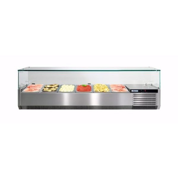 Opzetkoelvitrine | 4x 1/3 GN | +2ºC / +7ºC | 1100x395x429(h)mm