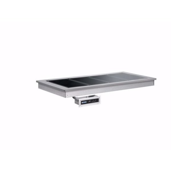 Afinox Drop-in buffet -SOUL-BROWN PLUS - 4/1 GN | 1.14kW | Sparringsmaat 1464x620mm | Geheel RVS | 1494x650x100(h)mm
