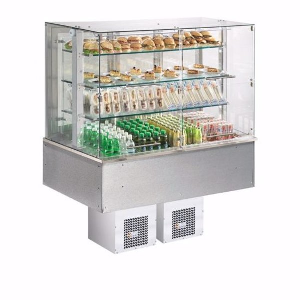 Afinox Drop-in Vitrine SOUL BLUE PLATINUM PLUS DS- 3/1 GN | 0.34kW | Sparringsmaat 1135x726mm | Geheel RVS | 1169x760x1505(h)mm