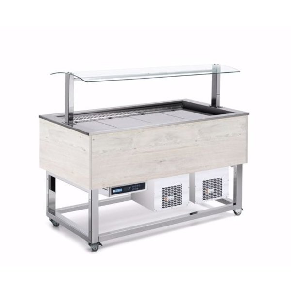 Afinox  ESSENCE BLUE PLUS 6/1 GN  HEMLOCK  | 0.9kW | 2144x760x1318(h)mm