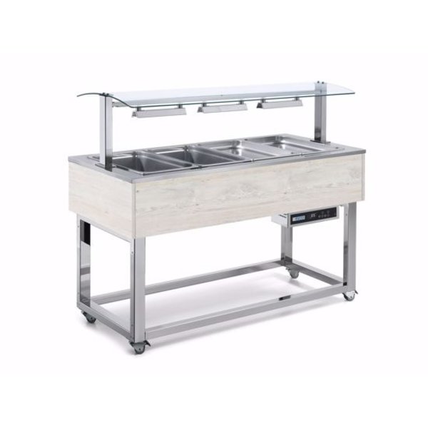 Afinox  ESSENCE PLUS RED 4/1 GN HEMLOCK  | 1.05kW | 1494x650x1318(h)mm