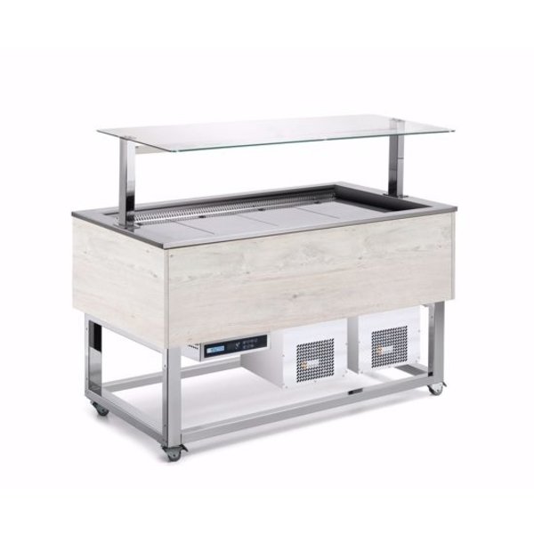 Afinox ESSENCE PLUS RED 6/1 GN HEMLOCK | 1.4kW | 2144x650x1318(h)mm