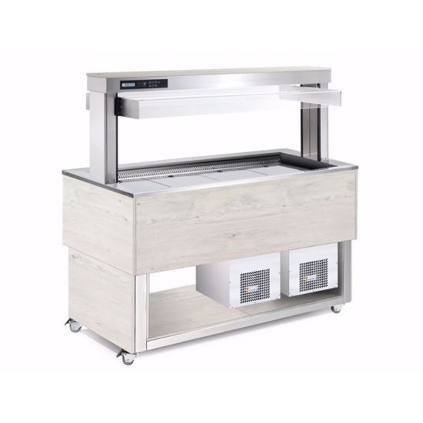 Afinox  TRADITION BLUE PLUS 6/1 GN  HEMLOCK | 0.9kW | 2144x760x1481(h)mm