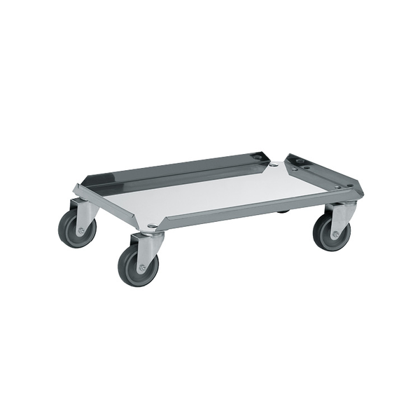 RVS Transportwagen | Euronorm 60x40cm | 615x415x165(h)mm