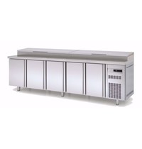 Coreco Coreco Koelwerkbank MFEI70-270 | 5 deurs | Geheel RVS | 2695x700x850/1043(h)mm