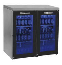 Mastro Barkoelkast Module | 2 Deuren | RVS Werkblad | 920x500x875(h)mm 