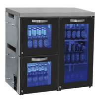 Mastro Barkoelkast Module | 1 Deur + 2 Laden | RVS Werkblad | 920x500x875(h)mm 