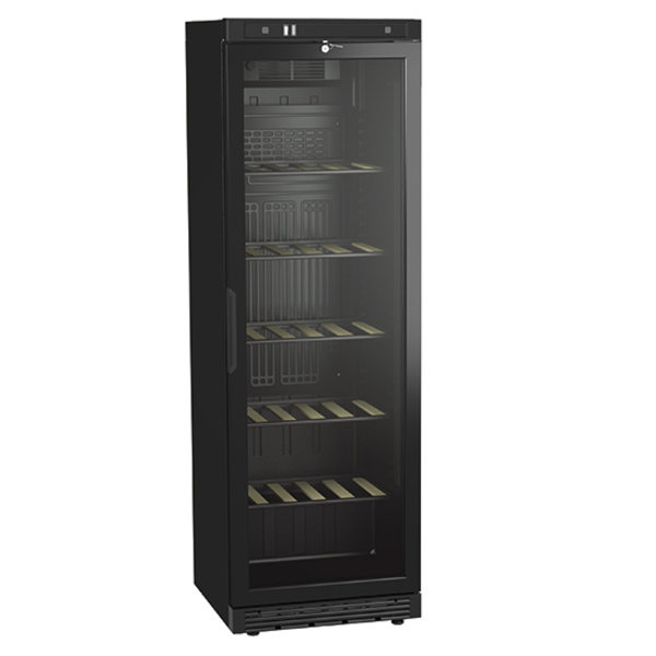 Wijnkoelvitrine | 373L | 80x 75cl | 1 Zone | +1°C/+10°C | Geventileerd | Glasdeur | 595x605x1832(h)mm