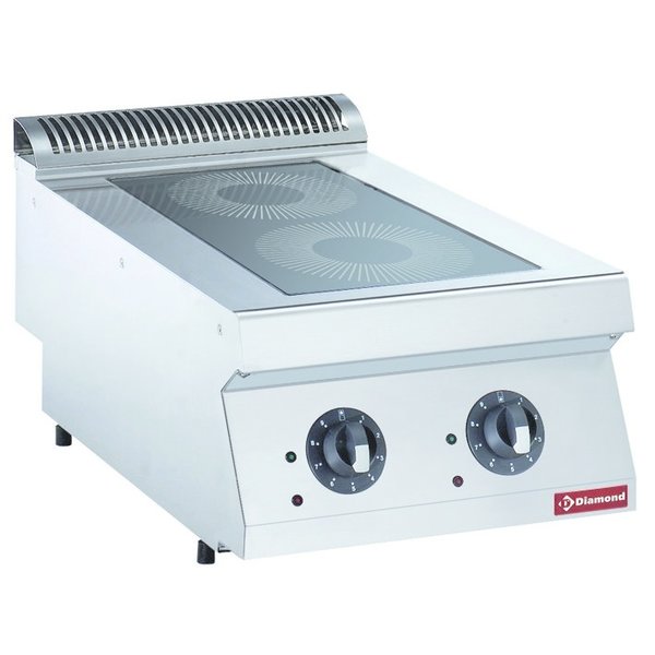 Elektrische | Inductie Kookplaat | 2 Zones Top | 2x 3.5kW | 400x700x250/320(h)mm