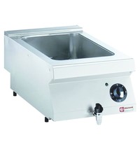 Diamond Bain Marie | Elektrisch | Top | GN 1/1 150mm | 1.5kW | Met Aftapkraan | 400x700x250/320(h)mm