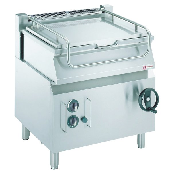 Kookketel kantelbaar gas op kast - kuip in RVS | 60 liter | 800x700x850/920(h)mm