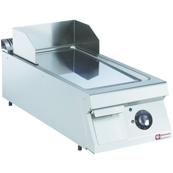 Bakplaat/Grillplaat Hard Verschroomde  -Top- | Vlak 344x647mm 22,26 dm2 | 7,5kW | 400x900x250/320(h)mm