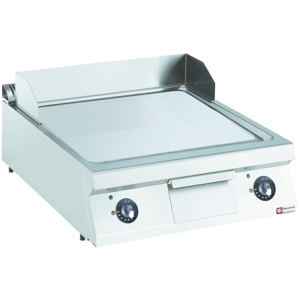 Bakplaat/Grillplaat Verchroomd  -Top- |  Vlak 744x647mm 38,14 dm2 | 15kW | 800x900x250/320(h)mm