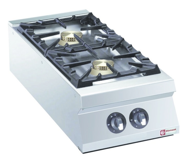 Gasfornuis | 2 Branders | Top | Powerful | 2x 10kW | 400x900x250/320(h)mm