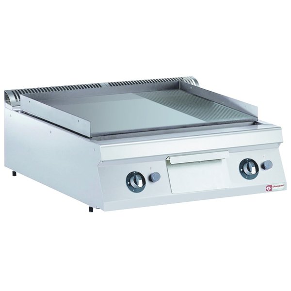 Bakplaat/Grillplaat | Hard Verchroomd | Bakplaat 744x647mm | 20kW | 800x900x250/320(h)mm