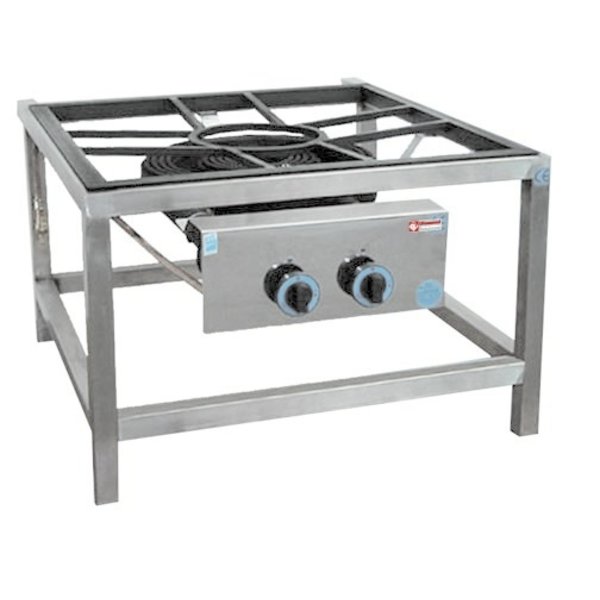 Gasbrander Paella | Op Onderstel | Ø450mm | 27.2kW | 800x900x550(h)mm