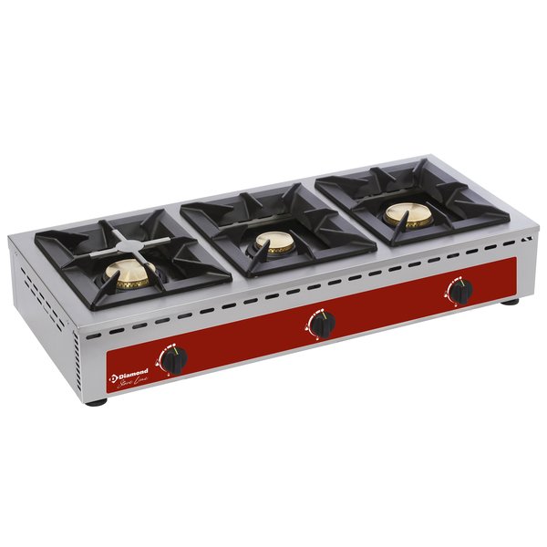Tafelfornuis | 3 Branders | 7+5+7kW | 1005x510x195(h)mm
