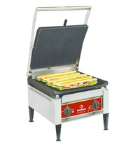 Diamond Contactgrill/Paninigrill | Glad+Geribd 360x360mm | 3.6kW | 410x620x340(h)mm
