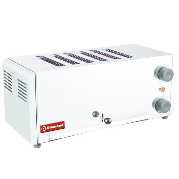 Broodrooster | Elektrisch | RVS | 6 Sneden | 3kW | 480x200x240(h)mm
