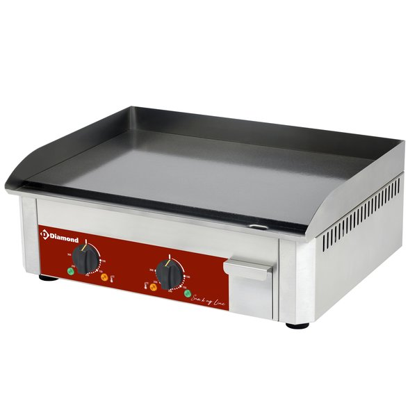 Bak-/Grillplaat | Dubbel Geëmailleerd Oppervlak| Plaatdikte 10mm | 6kW | 600x450x190(h)mm
