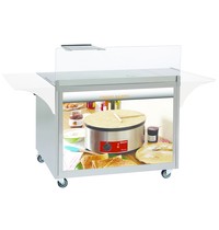 Diamond RVS mobiel meubel voor pannenkoeken set van 4 wielen | 0,4 kW/h | 1000x600x825(h)mm Diamond RVS mobiel meubel voor pannenkoeken set van 4 wielen | 0,4 kW/h | 1000x600x825(h)mm