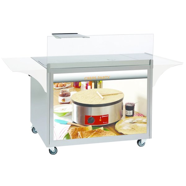 Meubel | Voor Pannenkoeken | Op 4 Wielen | 0.4kW | 1000x600x825(h)mm
