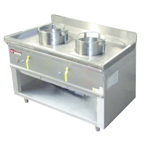 Wokfornuis | 2 Branders | 2x 21.44kW | 1200x630x760(h)mm