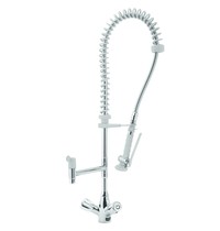 Diamond Sproeier | RVS | Kraan + Mengkraangroep 'Heavy Duty' | Monokraan | 280x800(h)mm 