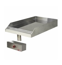 Diamond Elektrische braadplaat met verchroomd vlakke plaat inbouw | 4.5kW | 400x600mm