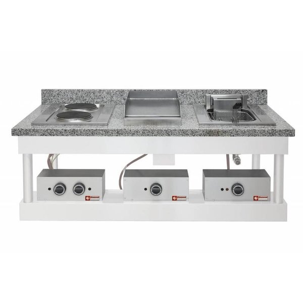 Elektrische Pastakoker | Inbouw | 20L | Met Aftapkraan | 6kW | 400x600mm