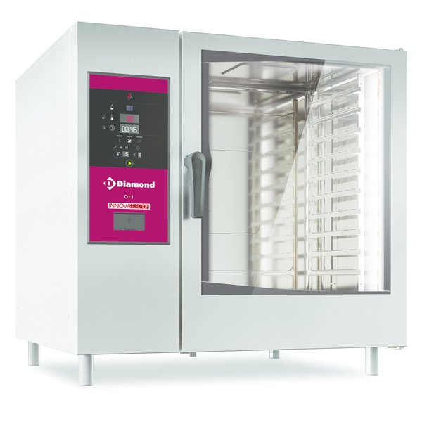 Combi-steamer | Gas | 10x GN 2/1 | Cleaning | Stoom + Convectie | 1.5kW | 1090x971x1058(h)mm